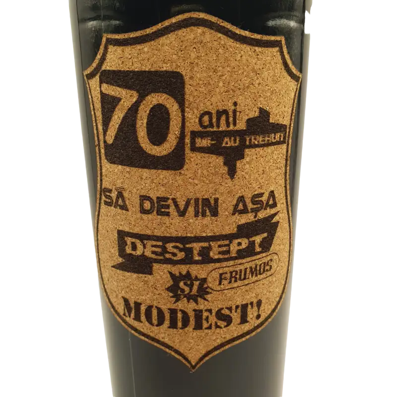 70 de ani mi-au trebuit sa devin asa destept, eticheta pluta cu mesajv